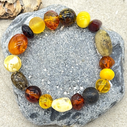 Bernsteinarmband - "Farbsammlung"