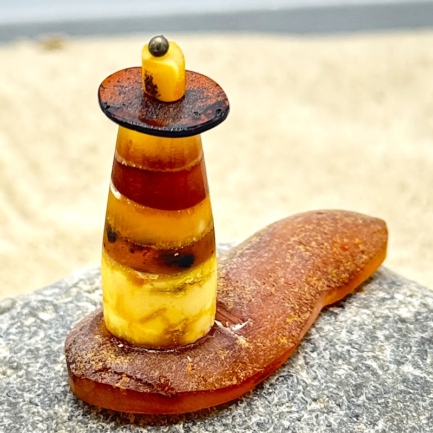 Leuchtturm Bernstein Unikat