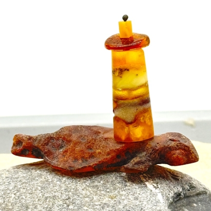 Leuchtturm Bernstein Unikat