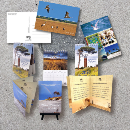 Hauseigene Wunschhefte - Postkarten - Kalender