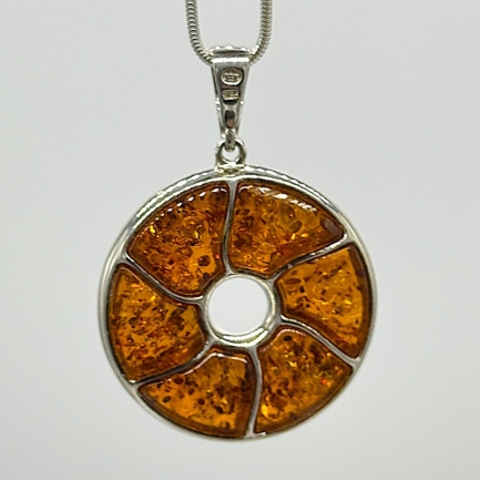 Donut – 925er Sterling Silber massiv – Klar