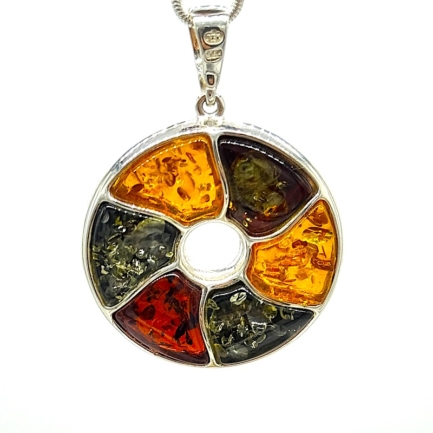 Donut - 925er Sterling Silber massiv - Bunt