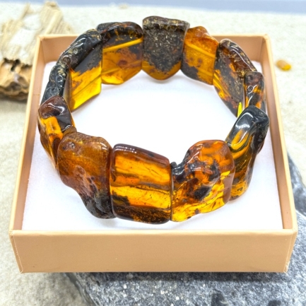 Exclusives Bernsteinarmband - "Natürlich"